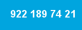 922 189 74 21